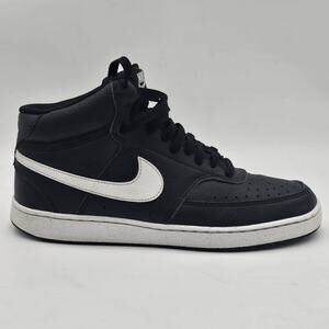 Nike Mens Court Vision Mid DN3577-001 Black Basketball Shoes Sneakers Size 8.5